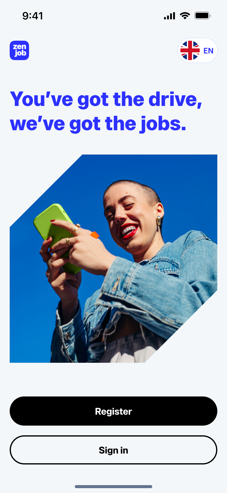 Zenjob mobile screen 1